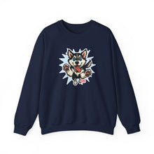 Load image into Gallery viewer, Adorable Husky Sweatshirt | Cozy Unisex Crewneck | Perfect Gift for Dog Lovers | Casual Wear, Indoor Relaxation, Birthday, Christmas