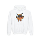Adorable Pug Youth Hoodie with Fun Design - Perfect for Pet Lovers, Gifts for Kids, Casual Wear, Birthday Present, Dog Lover Apparel