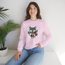 Load image into Gallery viewer, Adorable Husky Sweatshirt | Cozy Unisex Crewneck | Perfect Gift for Dog Lovers | Casual Wear, Indoor Relaxation, Birthday, Christmas