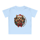 Adorable Christmas Baby T-Shirt, Festive Infant Tee with Santa Yorkie Design, Perfect for Holiday Photos, Baby Gift, My First Christmas
