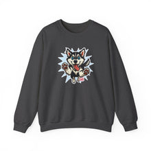 Load image into Gallery viewer, Adorable Husky Sweatshirt | Cozy Unisex Crewneck | Perfect Gift for Dog Lovers | Casual Wear, Indoor Relaxation, Birthday, Christmas