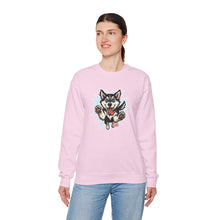 Load image into Gallery viewer, Adorable Husky Sweatshirt | Cozy Unisex Crewneck | Perfect Gift for Dog Lovers | Casual Wear, Indoor Relaxation, Birthday, Christmas