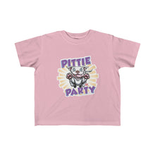 Load image into Gallery viewer, Kid's Fine Jersey Pittie Party Happy Pitbull Puppy Tee