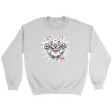 Load image into Gallery viewer, White French Bulldog - Frenchie Dog Lover's Crewneck Sweatshirt