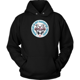 Rescue is my favorite breed - White Staffy Unisex Hoodie