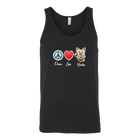 Peace Love Yorkie - Canvas brand Unisex Tank