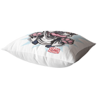 bottom of a pillow with the OMG Boston Terrier printed on the front