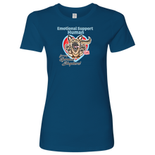 Load image into Gallery viewer, Emotional Support Human - German Shepherd - Next Level Womens Shirt