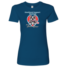 Load image into Gallery viewer, Emotional Support Human - Boston Terrier Womens Shirt for Bostie Dog Lovers