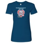 Emotional Support Human - Blue Nose Pitbull - Womens Shirt for Pittie Dog Lovers