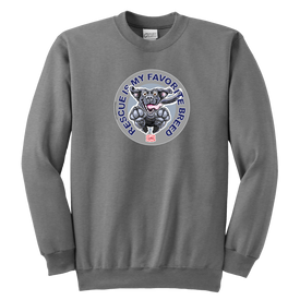 Rescue is My Favorite Breed - Black Labrador Youth Crewneck Sweatshirt