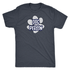 front view of a grey tshirt with the Dog Person design by OMG You're Home