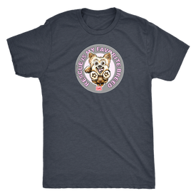 Rescue is my favorite breed on a men's vintage black t-shirt featuring the Yorkie