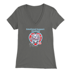 Emotional Support Human - Blue Nose Pitbull Womens V-Neck for Pittie Dog Lovers
