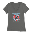 Emotional Support Human - Boston Terrier - Bella Womens V-Neck for Bostie Moms
