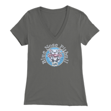 Load image into Gallery viewer, Blue Nose Pitbull - Dog Lover's V-Neck Shirt for Women