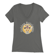 Load image into Gallery viewer, Golden Retriever - Bella Womens V-Neck