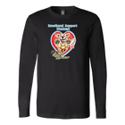 a long sleeve t-shirt with the OMG You're Home! original Golden Retriever dog design on the front
