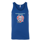 Emotional Support Human - Blue Nose Pitbull - Canvas brad Unisex Tank