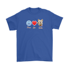 Peace Love Yorkie - Gildan Mens T-Shirt for Yorkshire Terrier dog lovers