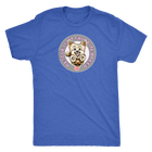 Rescue is my favorite breed on a men's vintage blue t-shirt featuring the Yorkie