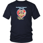 a quality men's black t-shirt by District featuring the original Golden Retriever artwork by OMG You're Home!