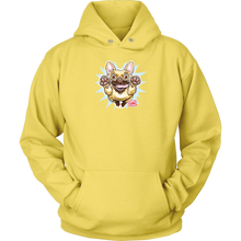 Load image into Gallery viewer, yellow Unisex Hoodie featuring the OMG Fawn French Bulldog - Frenchie