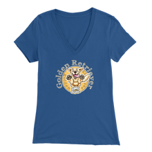 Load image into Gallery viewer, Golden Retriever - Bella Womens V-Neck