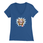 Red Nose Pitbull - Bella Womens V-Neck