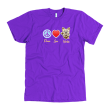 Load image into Gallery viewer, Peace Love Yorkie - Men's T-Shirt for Yorkshire Terrier Dog Lovers