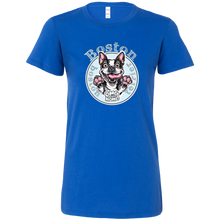 Load image into Gallery viewer, a royal blue shirt with a Boston Terrier dog design by OMG You're Home