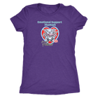 Emotional Support Human - Blue Nose Pitbull - Next Level Womens Triblend