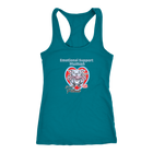 Emotional Support Human - Blue Nose Pitbull - Next Level Racerback Tank