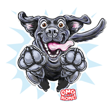 Load image into Gallery viewer, Black labrador retriever decal