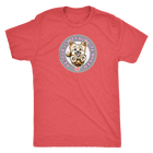 Rescue is my favorite breed on a men's vintage red t-shirt featuring the Yorkie