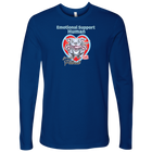 Emotional Support Human - Blue Nose Pitbull - Next Level Mens Long Sleeve