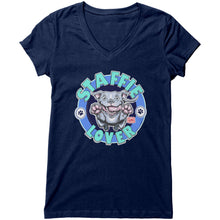 Load image into Gallery viewer, Staffie Lover V-Neck Shirt for Women