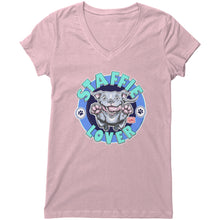 Load image into Gallery viewer, Staffie Lover V-Neck Shirt for Women