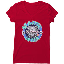 Load image into Gallery viewer, Staffie Lover V-Neck Shirt for Women