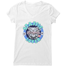 Load image into Gallery viewer, Staffie Lover V-Neck Shirt for Women