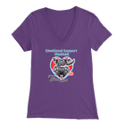 Emotional Support Human - Black Labrador Retriever - Womens V-Neck for Dog Lovers