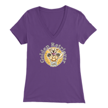 Load image into Gallery viewer, Golden Retriever - Bella Womens V-Neck