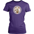 Rescue is my favorite breed on a women's purple t-shirt featuring the Yorkie