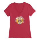 Yellow Labrador Retriever V-Neck Shirt for Women