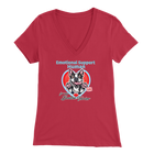 Emotional Support Human - Boston Terrier - Bella Womens V-Neck for Bostie Moms