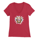 Red Nose Pitbull - Bella Womens V-Neck