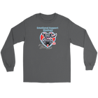 Emotional Support Human - Black Labrador Retriever - Gildan Long Sleeve Tee
