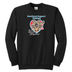 Emotional Support Human - German Shepherd - Youth Crewneck Sweatshirt