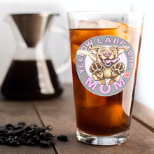 Load image into Gallery viewer, Yellow Labrador Dog Mom pint glass