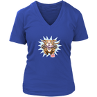 Red Nose Pitbull - District Womens V-Neck for Pit Bull Dog Lovers